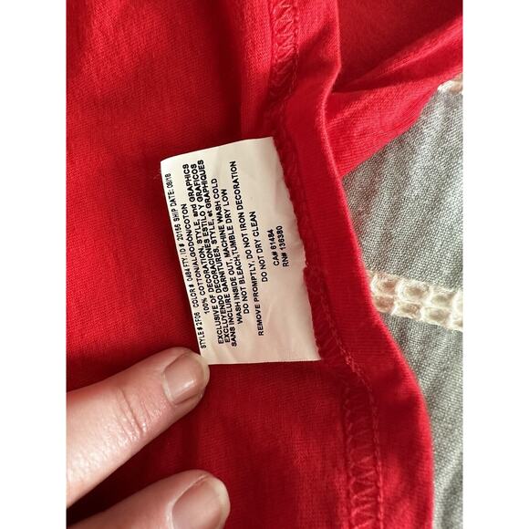 MLB Genuine Merchandise Washington Baseball DC Nationals Nats T-shirt Red XL - Picture 4 of 5